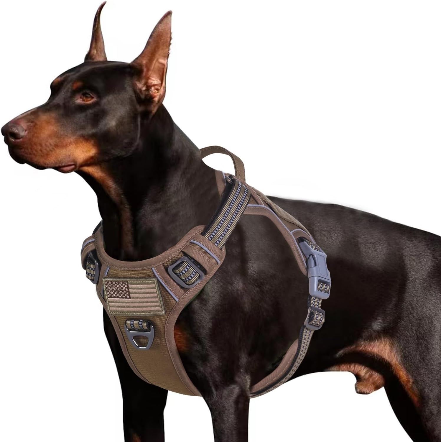 BUMBIN Tactical Dog Harness – No Pull, Reflective & Adjustable