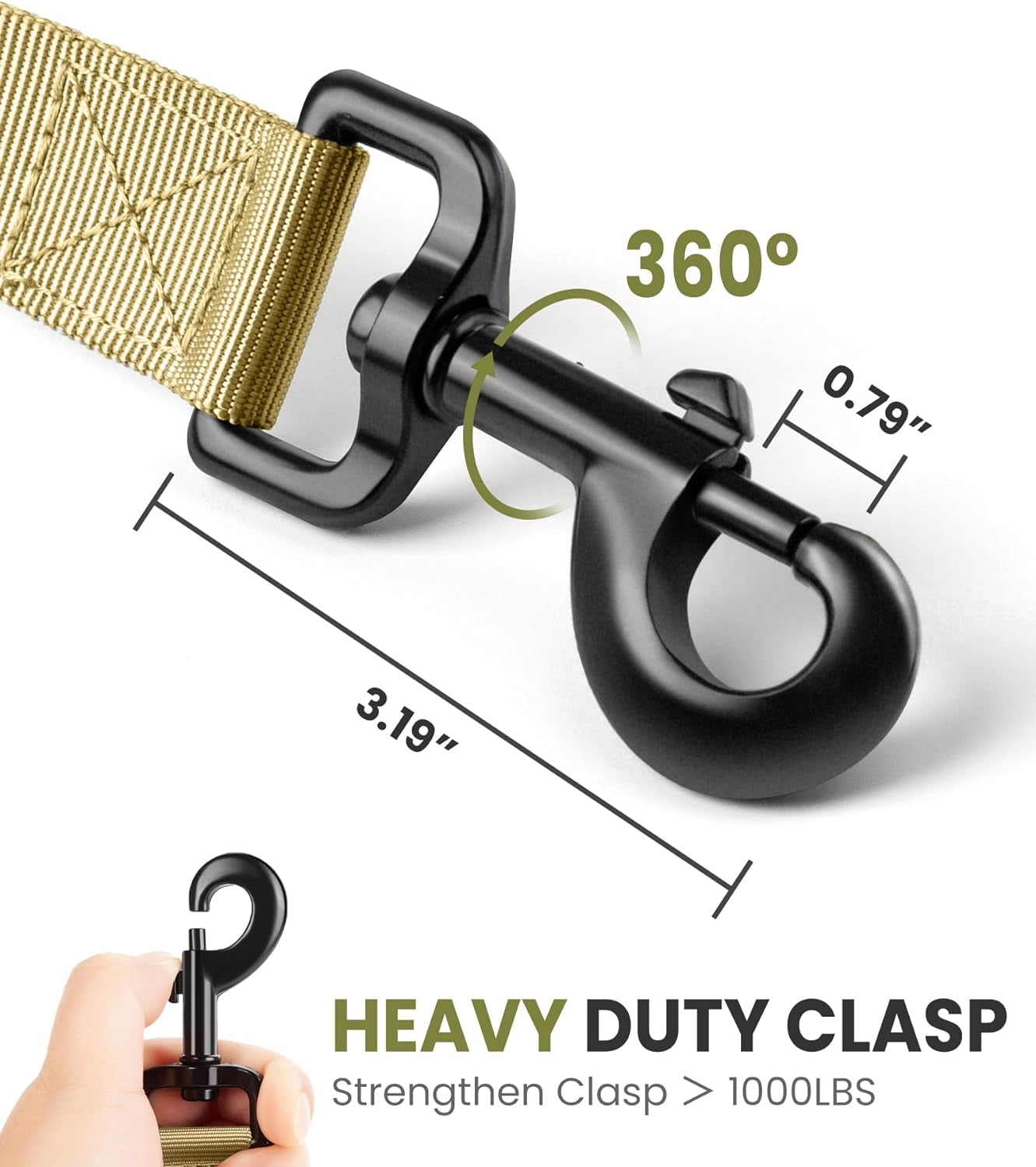 Bungee Dog Leash – Heavy Duty & Shock Absorbing